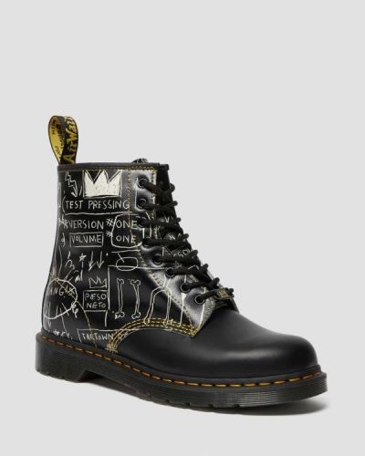 Botas Con Cordones Dr Martens 1460 Basquiat Cuero Para Mujer DR5922A